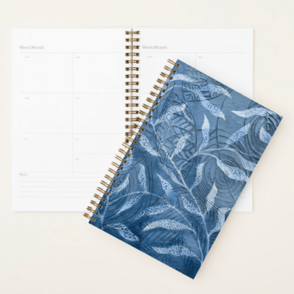 Spiral Planner (Blue & White Botanical)